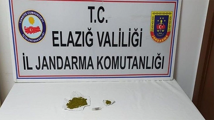 Elazığ'da uyuşturucu ile mücadele:2 gözaltı