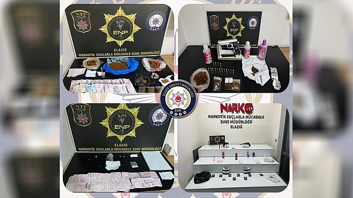 Elazığ'da uyuşturucu operasyonu