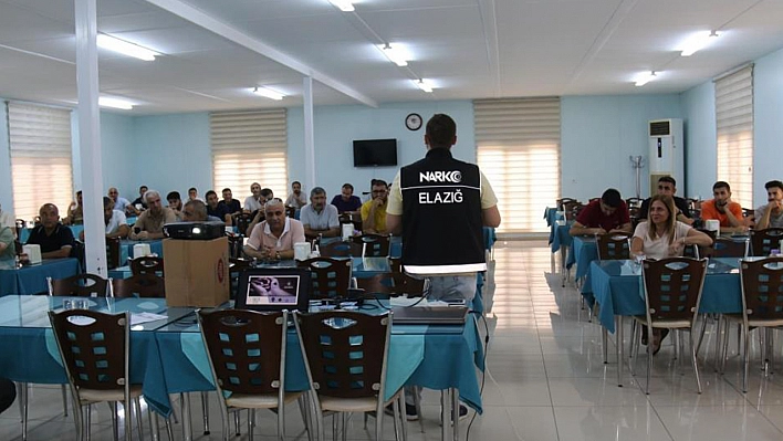 Elazığ'da Uyuşturucuyla Mücadele Eğitimi