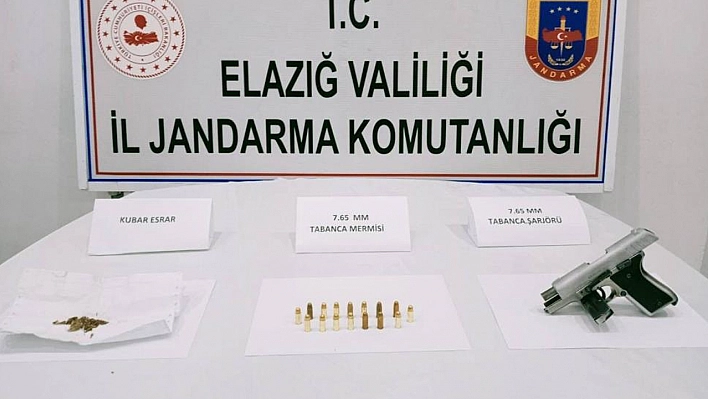 Elazığ'da uyuşturucuyla mücadele: 1 gözaltı