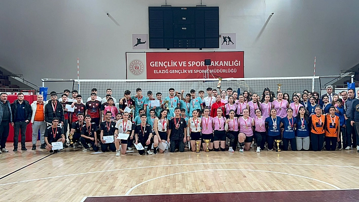 Elazığ'da voleybol müsabakaları sona erdi