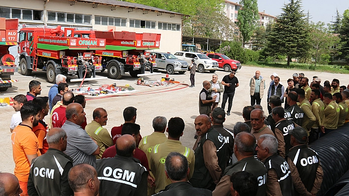 Elazığ'da Yangın İle Mücadele Eğitimleri Sürüyor