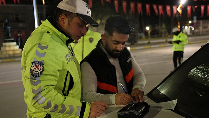 Elazığ'da yeni yılın ilk cezası