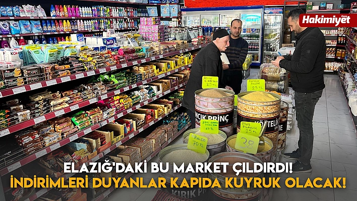 Elazığ'daki Bu Market Çıldırdı! İndirimleri Duyanlar Kapıda Kuyruk Olacak!