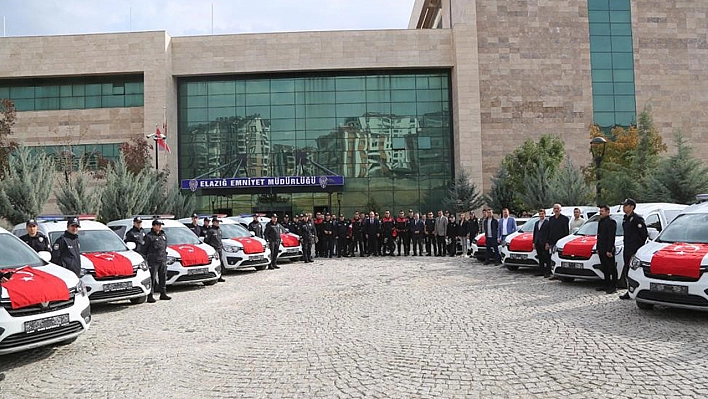 Elazığ İl Emniyet Müdürlüğü 18 Yeni Aracı Filosuna Kattı