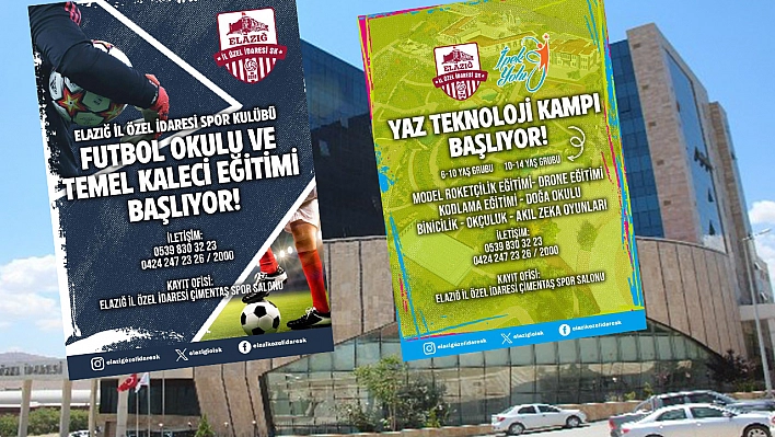 Elazığ İl Özel İdare Yaz Spor Okulu ve Yaz Teknoloji Kampı Kayıtlarına Başladı