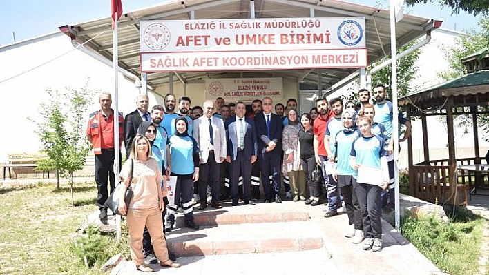 Elazığ İl Sağlık Müdürlüğü Tarafından UMKE Temel Eğitimi ve Tatbikatı Düzenlendi