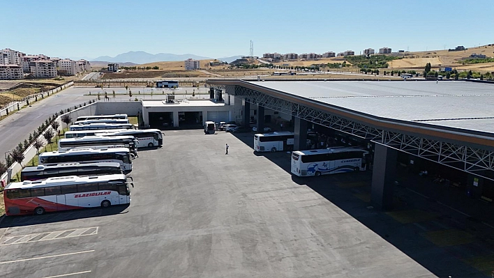Elazığ'ın dışa açılan kapısı şehirler arası otobüs terminali, günde yüzlerce yolcuyu ağırlıyor