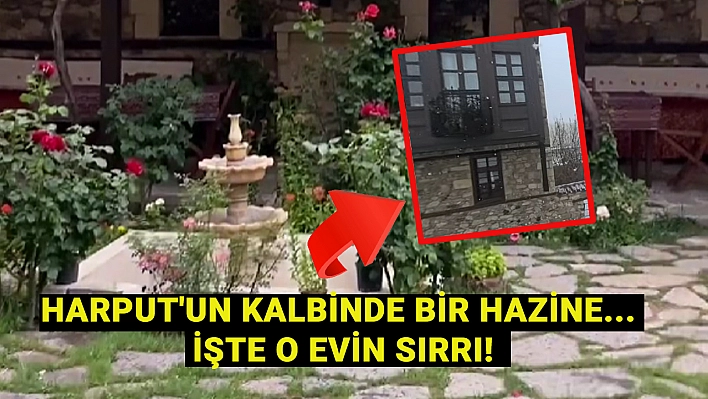 Elazığ'ın en gizemli evi! Dışarıdan sıradan bir ev, içerisi saray... 19. yüzyıldan kalma olduğu biliniyor