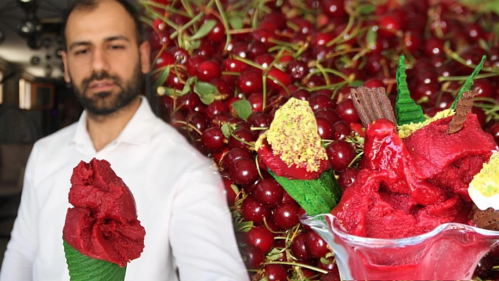 Elazığ'ın patentli lezzeti 'vişne dondurması'na yoğun talep