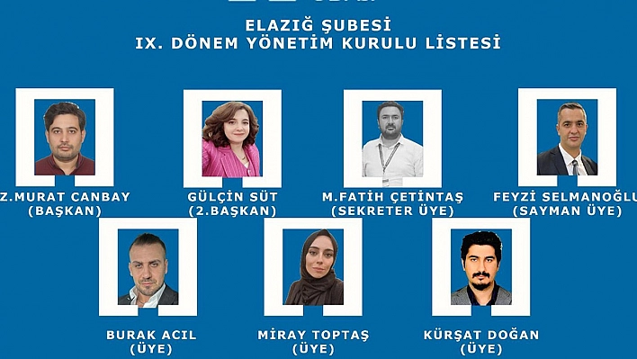 Elazığ Mimarlar Odası'nın Yönetim Kurulu Belli Oldu!