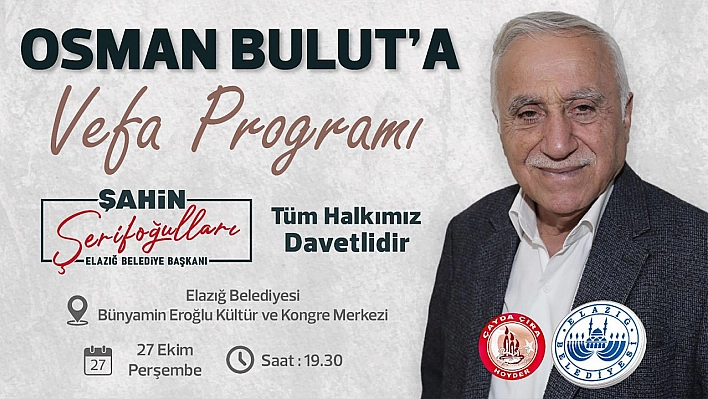 Elazığ Musikisinin Üstatlarından Osman Bulut'a Vefa