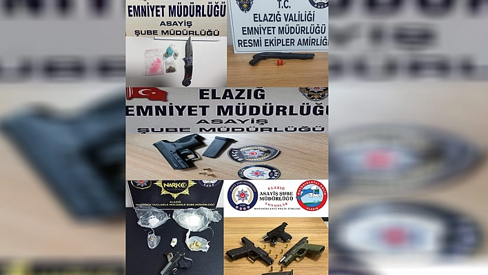 Elazığ Polisi Suçlulara Göz Açtırmıyor