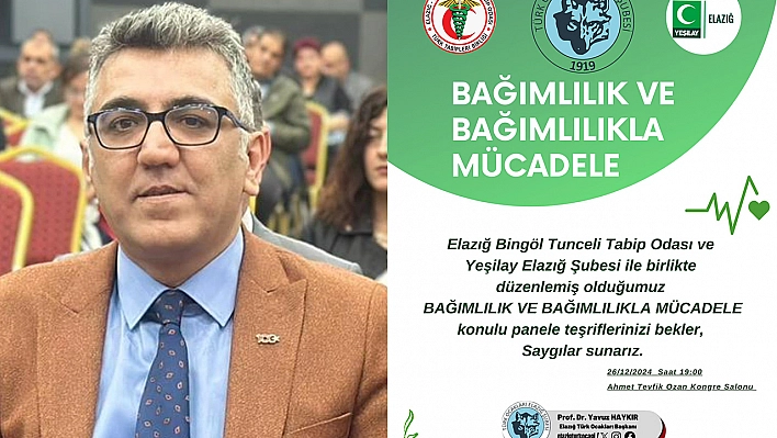 Elazığ Türk Ocağı 'bağımlılık ve bağımlılıkla mücadele' konulu panel düzenleyecek