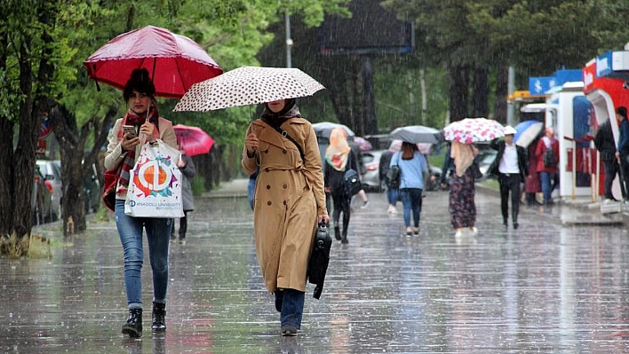 Elazığ ve Çevrelerinde  Gök Gürültülü Sağanak Yağış Uyarısı!