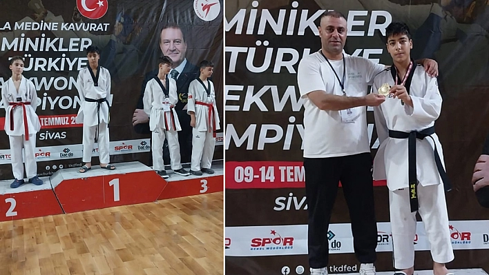 Elazığlı Minik Sporcu Taekwondo'da Türkiye Şampiyonu