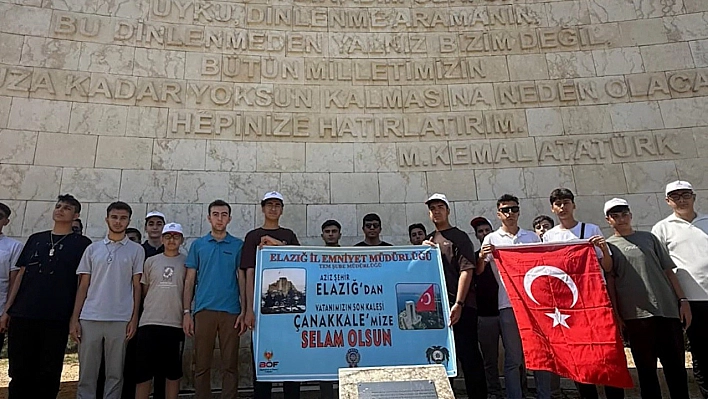 Elazığlı öğrenciler Çanakkale'yi gezdi