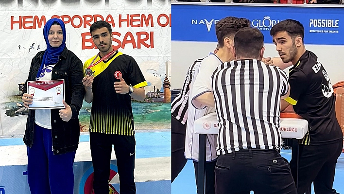 Elazığlı sporcu Türkiye ikincisi oldu!