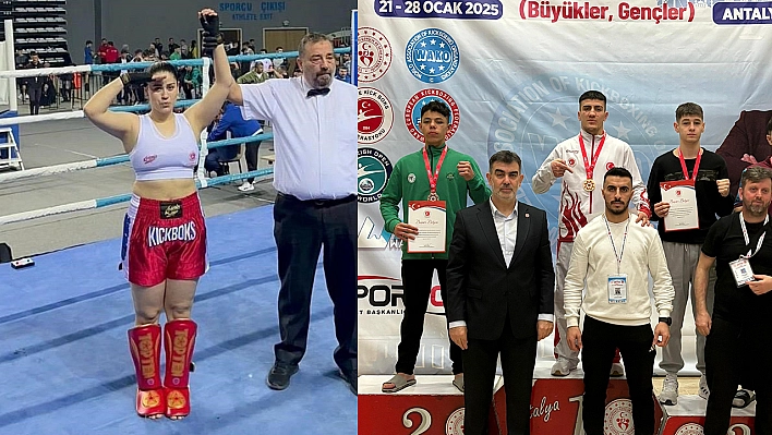 Elazığlı sporculardan Kick Boks başarısı