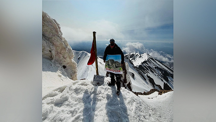 Elazığlı sporcumuz Erciyes Dağı'nda
