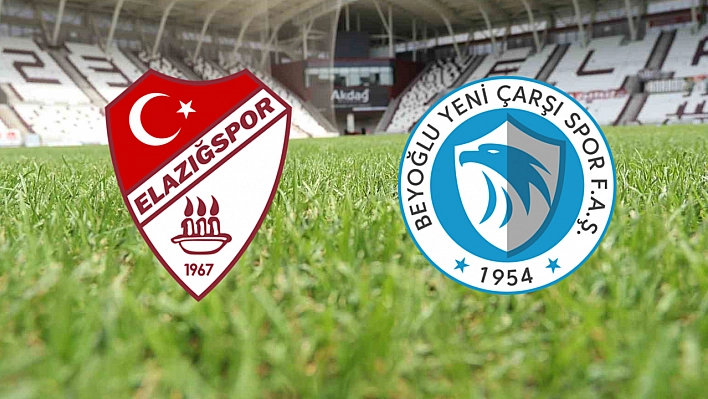 Elazığspor - Beyoğlu Yeni Çarşı maçı canlı anlatım