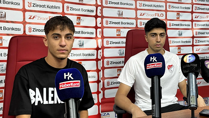 Elazığspor'da genç oyunculardan maç sonu değerlendirmesi