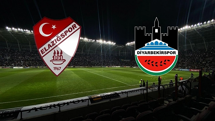 Elazığspor - Diyarbekirspor Maçı canlı anlatım