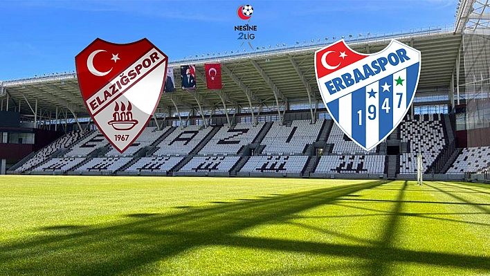 Elazığspor- Erbaaspor maçı canlı anlatımı