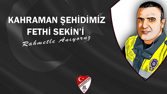 Elazığspor, Fethi Sekin'i andı