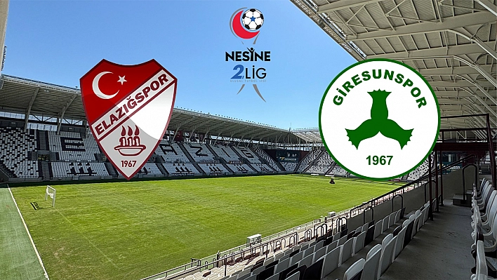 Elazığspor - Giresunspor maçı canlı anlatım