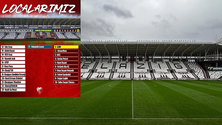 Elazığspor, locaların yeni sahiplerini açıkladı