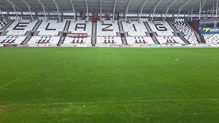 Elazığspor'un Vanspor maçı öncesi stadyum zemini hazır