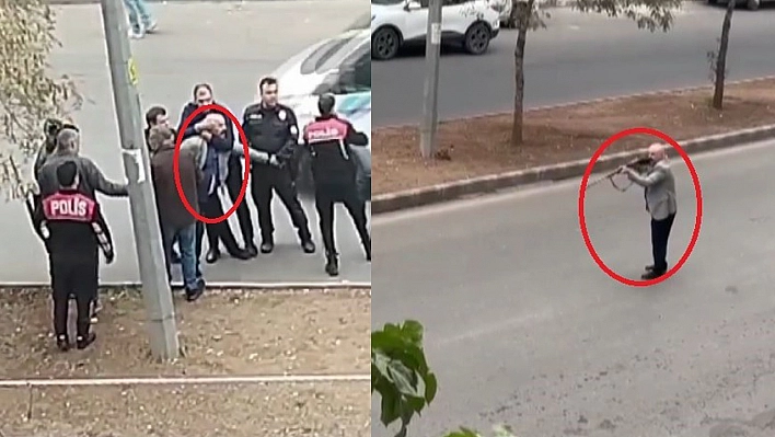 Elinde Av Tüfeğiyle Yolu Kapattı, Hakaretler Savurdu