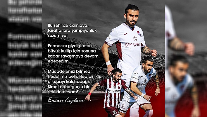 Ercan Coşkun: 'Bu şehre şampiyonluk sözüm var!'