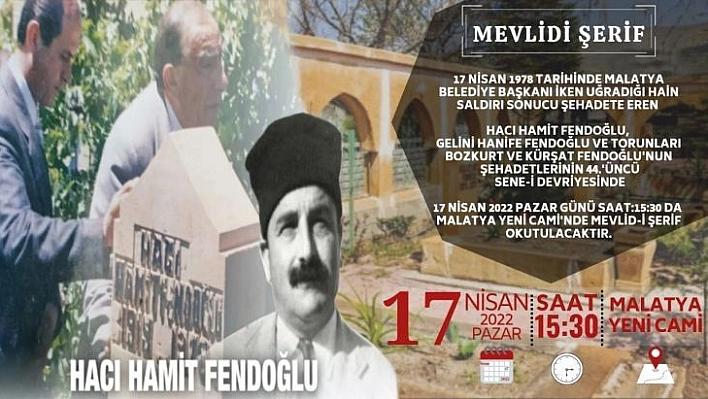 Fendoğlu'ndan Mevlid'e davet