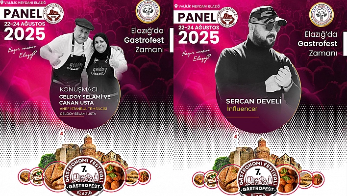 Festival başlıyor: Şefler ve fenomenler Elazığ'da buluşacak!