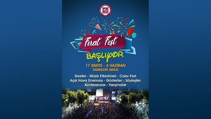 Fırat Üniversitesi'nde 'Fırat Fest' Başlıyor