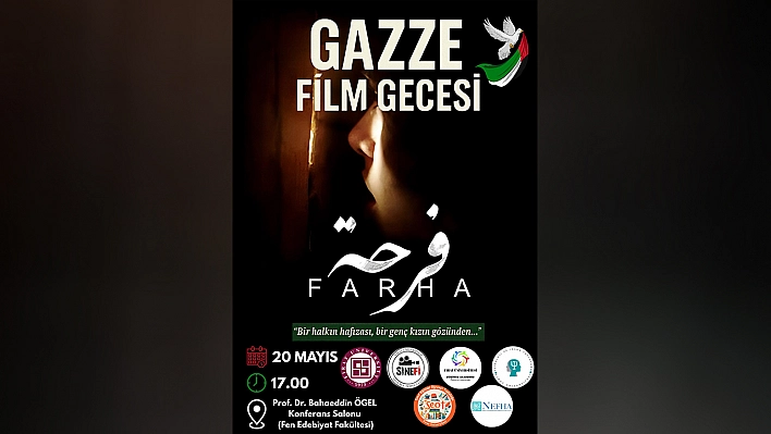 Fırat Üniversitesi'nde Gazze Film Gecesi düzenlenecek