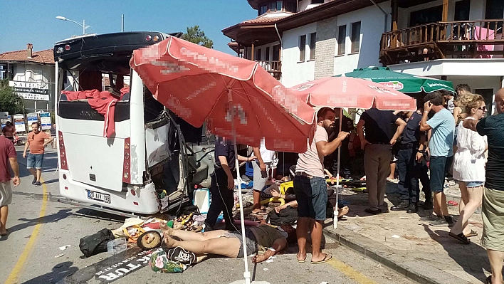 Freni Boşalan Tur Otobüsü Dehşet Saçtı: Çok Sayıda Yaralı