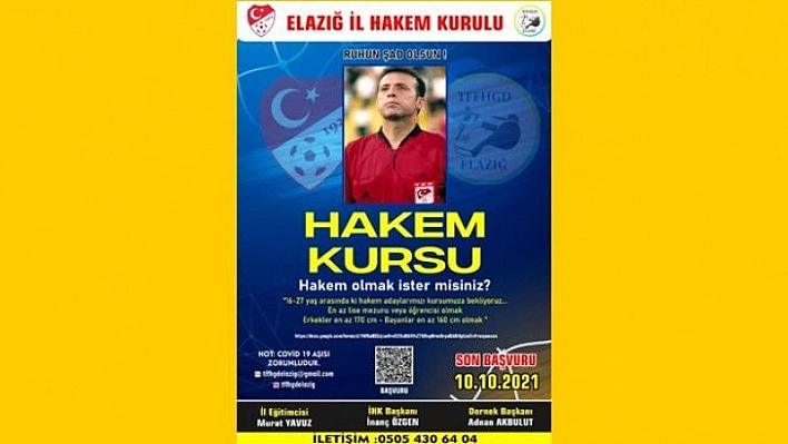 Futbol hakemliği kursu açılacak