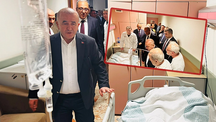 Gazeteci Koca'yı il protokolü hastanede ziyaret etti