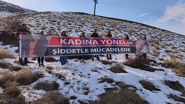 Hazarbaba Dağı'ndan kadına yönelik şiddete karşı güçlü mesaj