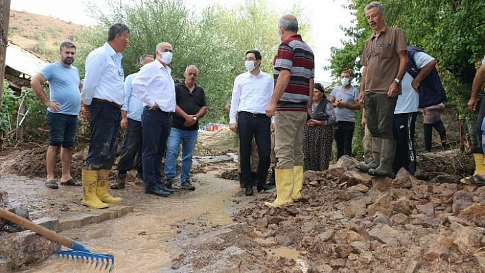 Hekimhan'da sel zarara yol açtı