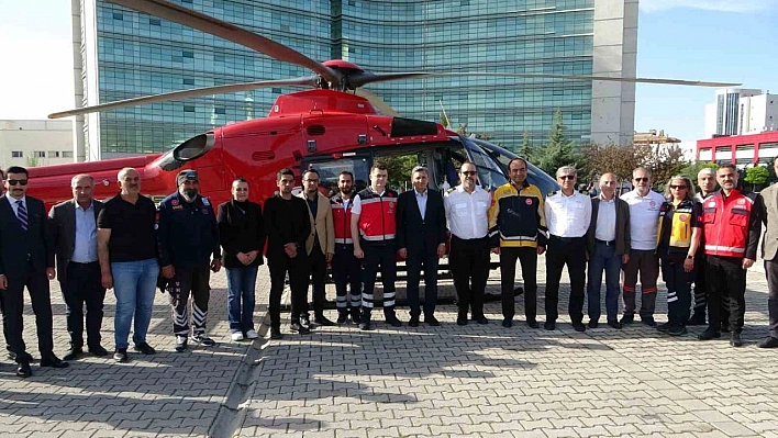 Helikopter ambulans Malatya'da hizmete başladı