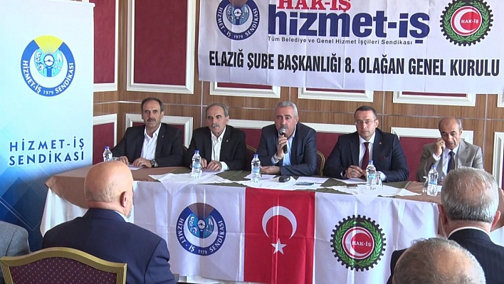 Hizmet İş Sendikası Elazığ Şube Başkanlığına Mustafa Bahçeci Seçildi