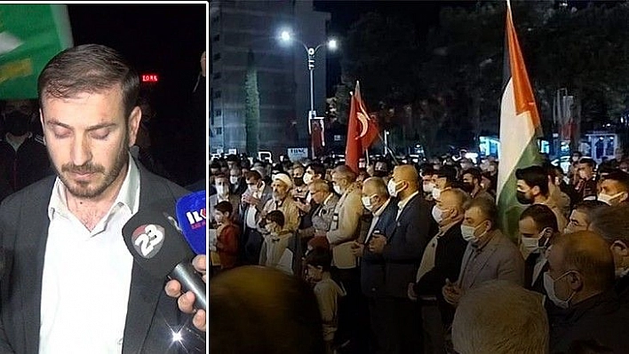 HÜDAPAR Elazığ Teşkilatı İsrail Saldırılarını Protesto Etti