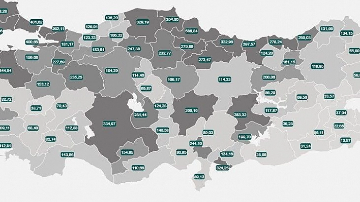 İllere göre vaka oranı açıklandı