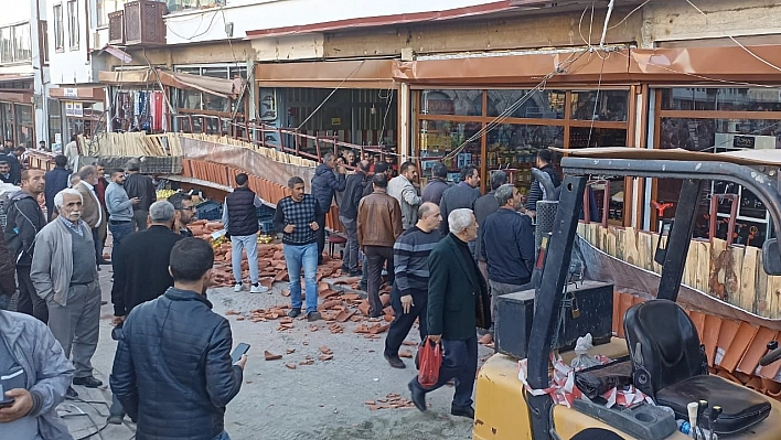 Kapalı Çarşıda çökme meydana geldi:5 yaralı