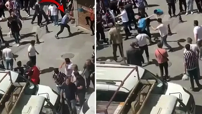 Kupa finali öncesi taraftarlar arasında yumruklar havada uçuştu!