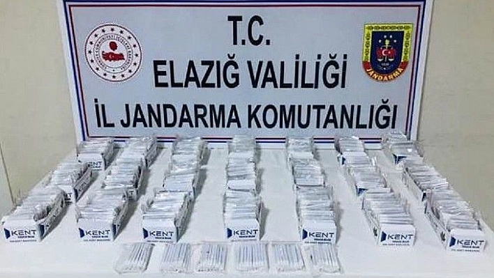 Makarona sarılı kaçak tütün getiren şahıs yakalandı